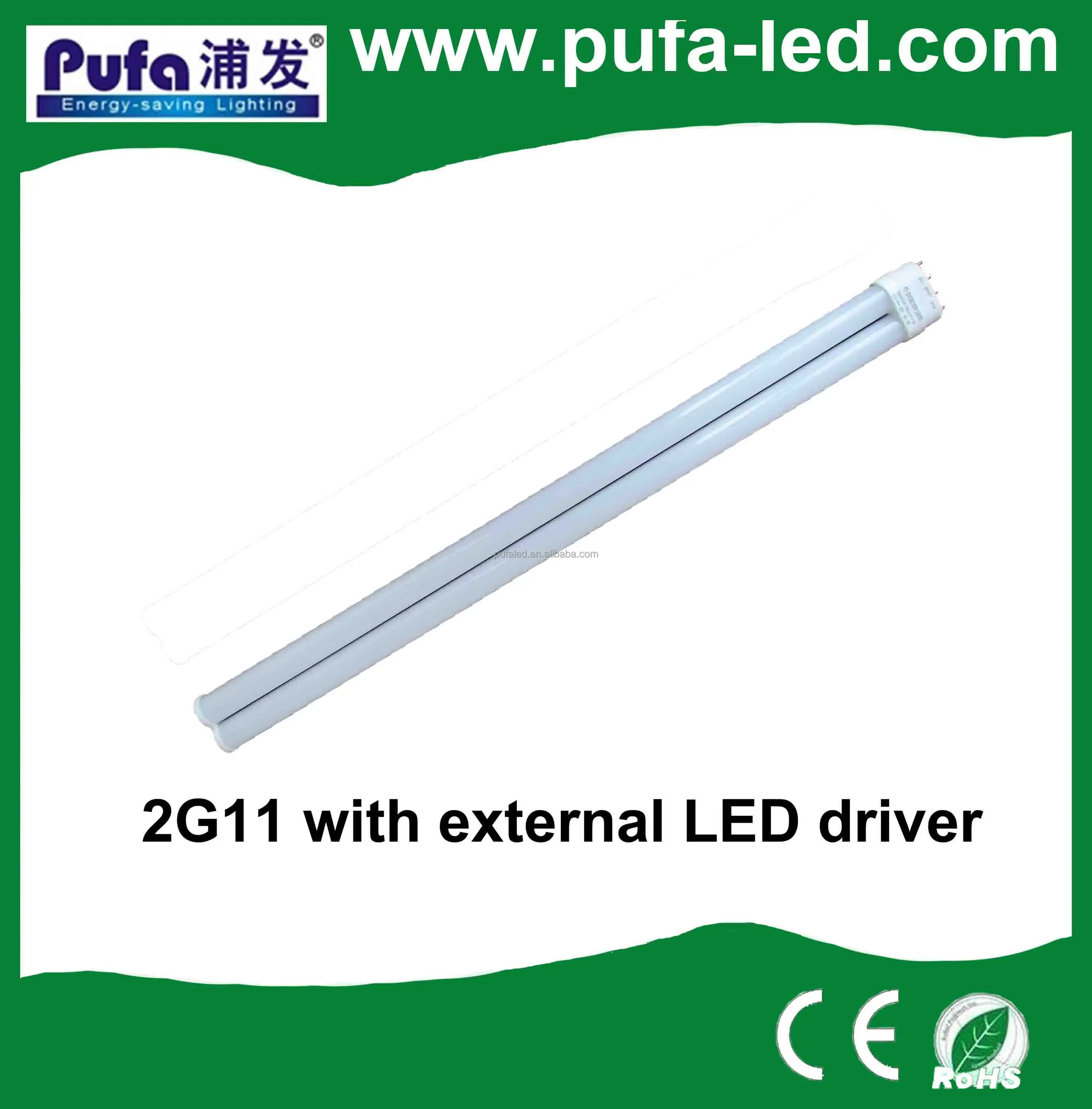 
2g11 LED Plug in Tube Lamp 15w ce rohs led plug light 2g11 4pins base led pl lamp led 2g11 