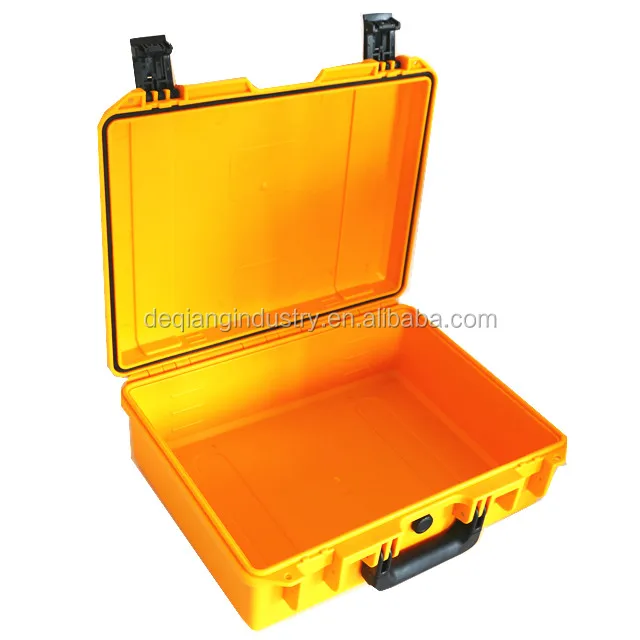 Injection foam inside plastic tool box ease carrying protective waterproof suitcase