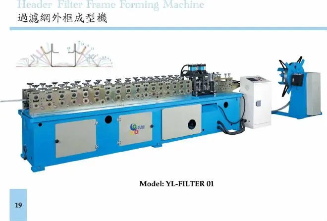 
Header Filter Frame Forming Machine 