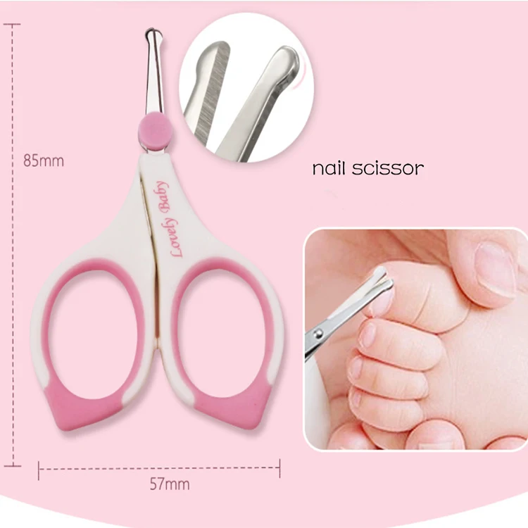 tijeras juego de manicura con cortaúñas de bebé seguro VOARGE Set de cuidado de uñas para recién nacidos cuidado del bebé paquete de regalo de búho pinzas y lima de uñas 