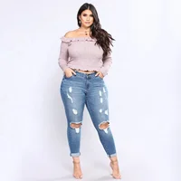 

70511 Fashion Street Light Blue Women's High Waist Jeans