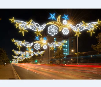 Custom Commercial Outdoor Led Christmas Decorations Motifs Cross