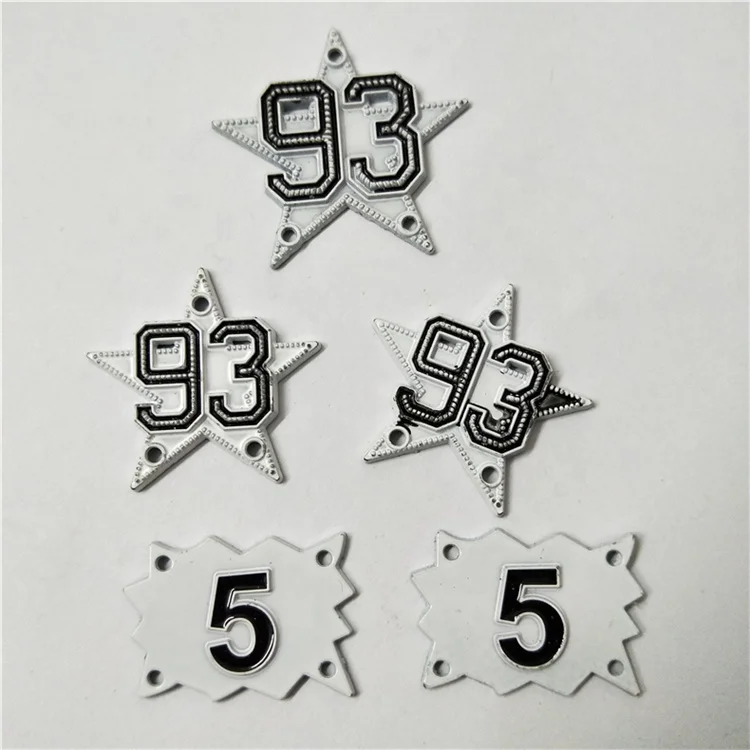 
Custom logo number letter metal shoe label tag jeans brand sign trademark shoes logo badge 