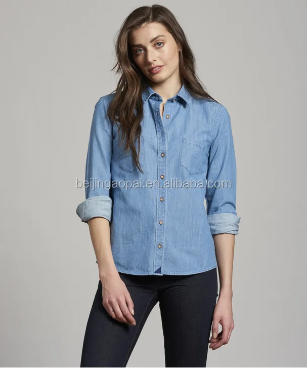 casual jeans and shirt for ladies