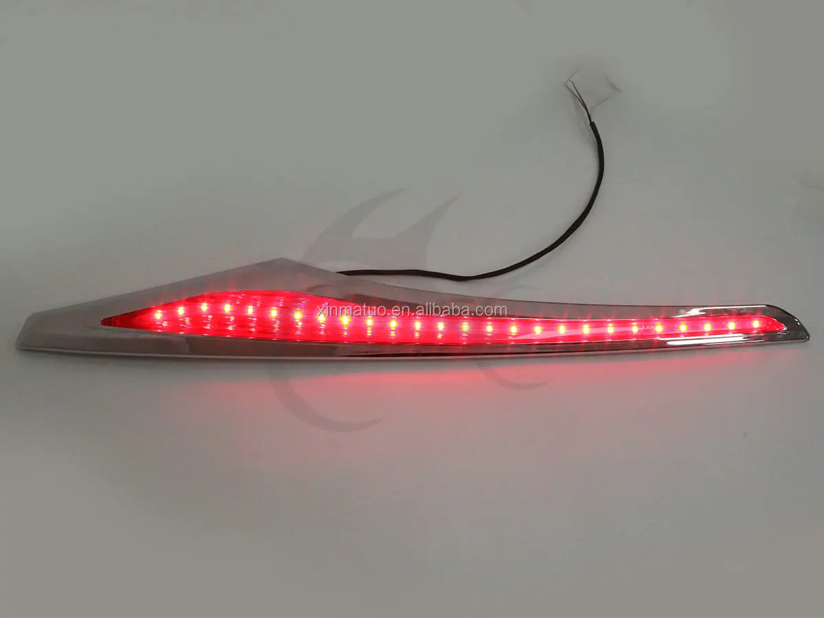 Xfgl193001 Chrome Saddlebag Accent Swoops Led Lights For Honda