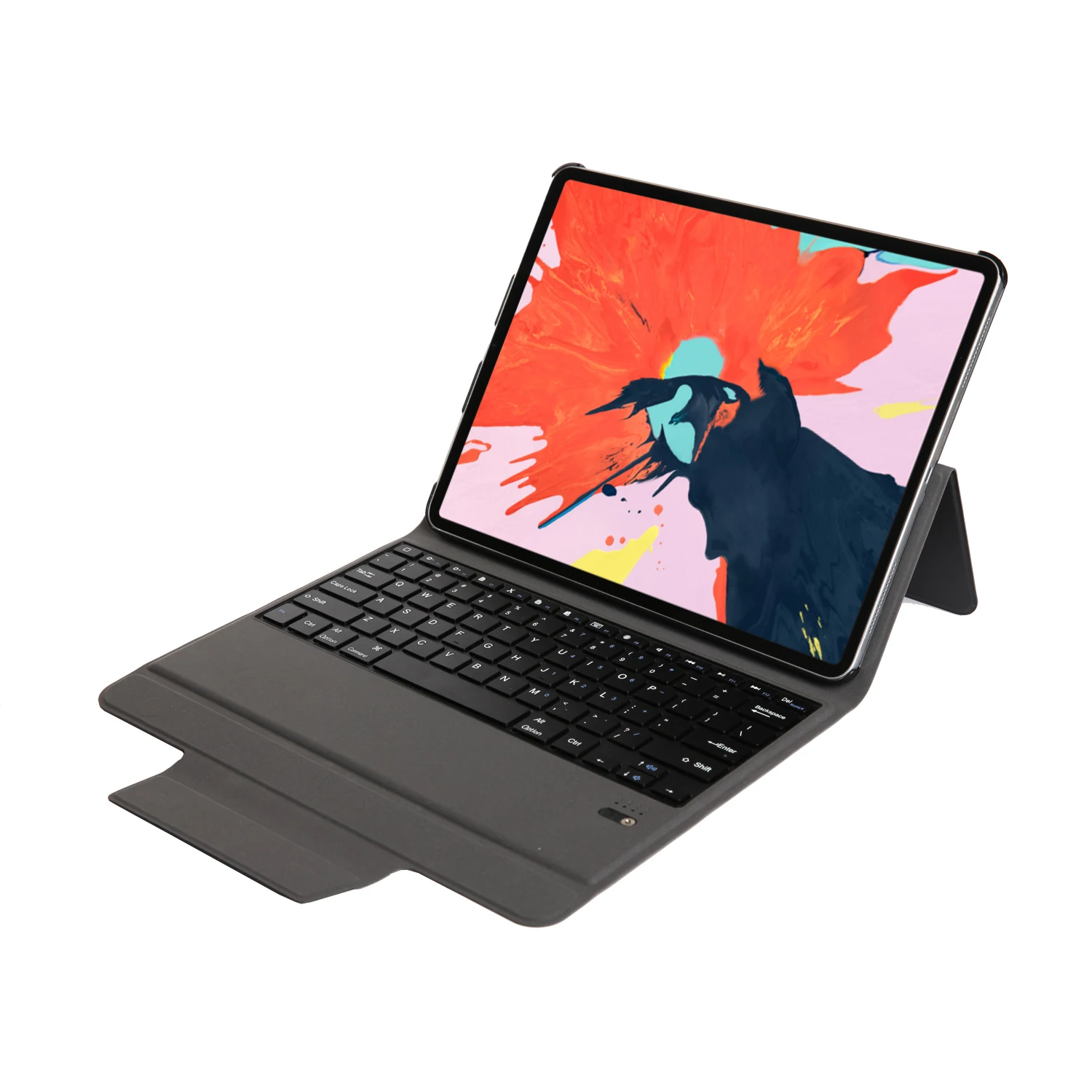 

Wireless Keyboard Leather Tablet Case for New iPad Pro 12.9