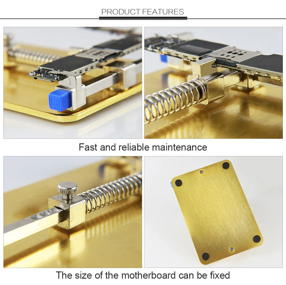 BST- 001C Stainless Steel Circuit Board soldering desoldering PCB Repair Holder Fixtures Cell Phone Repair Tool