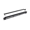 KD-PP26-UTP-BK-24P UTP 24 Ports 19" For Installing 24*UTP Keystone Jacks With Cable Management Blank Patch Panel