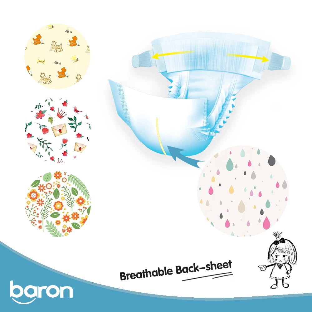
New Born Natural Baby Diapers and Adult Diapers Manufactured in China 