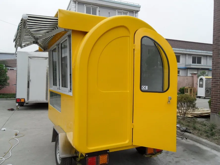 Easy Moving Food Trailer With Complete Equipment Food Cart Vending