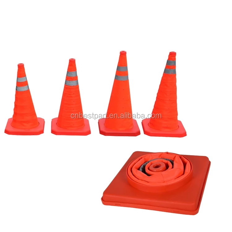 Collapsible 16.5" Reflective Pop Up Emergency Safety Traffic Cone Car - View #4