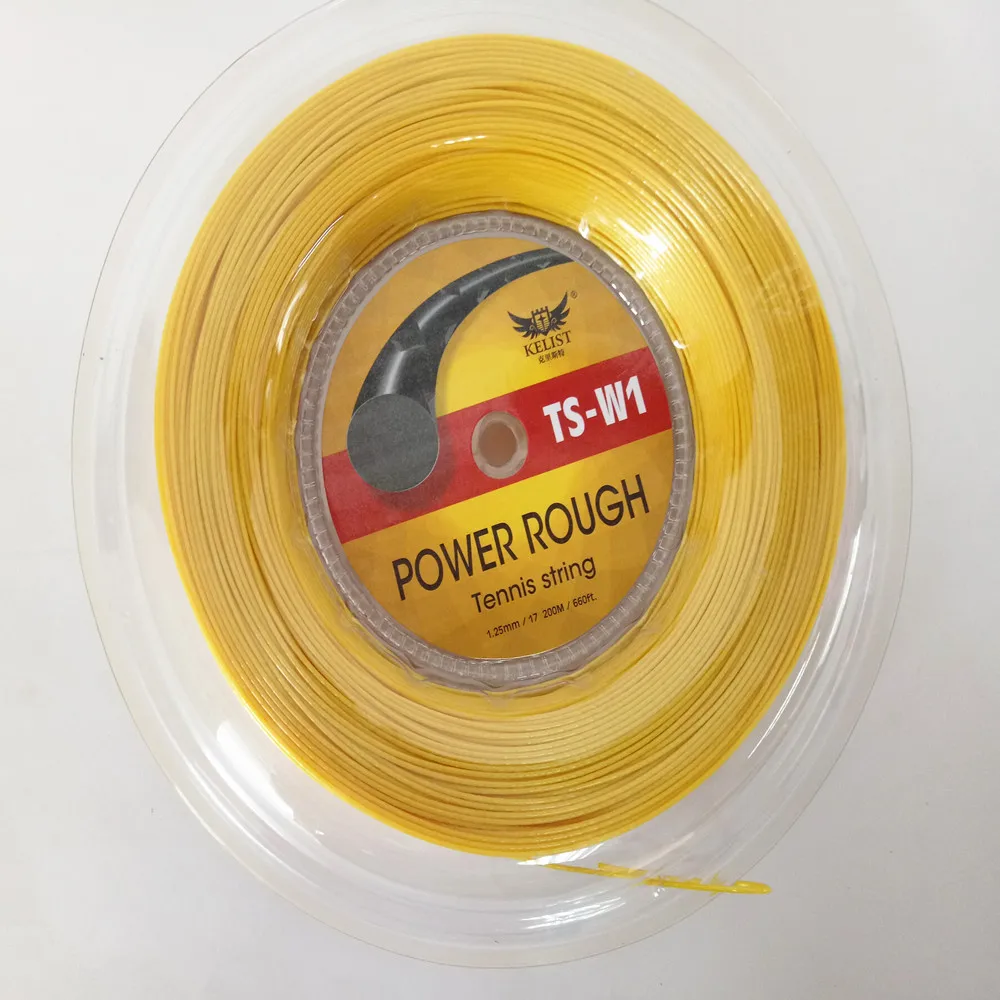 

Best selling Quality Big Banger Alu Power Rough Tennis String 1.25mm 200m Reel, Gold yellow
