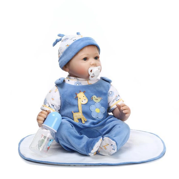 
new hot NPK 55cm Bebe Reborn Doll Soft Silicone Girl Toy Reborn Baby Doll Gift girl boy twins doll toys 