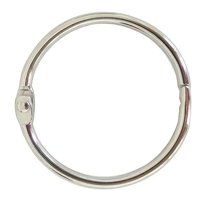 

Wiipu Book Binder Rings Nickel Plated Silver Office Loose Leaf Ring