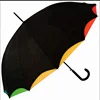 wholesale double layer rainbow inside new design straight umbrella