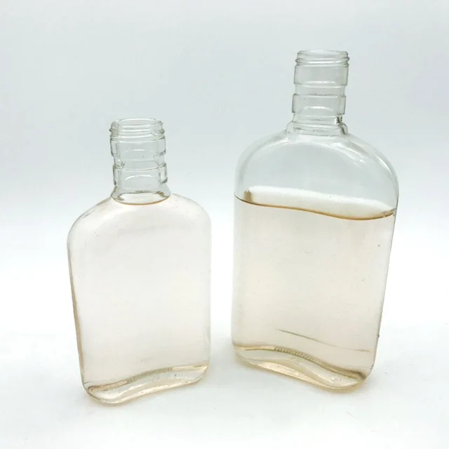 187ml 375ml Flat Glass Bottle Flask Glass Vodka Bottle Buy Vodka