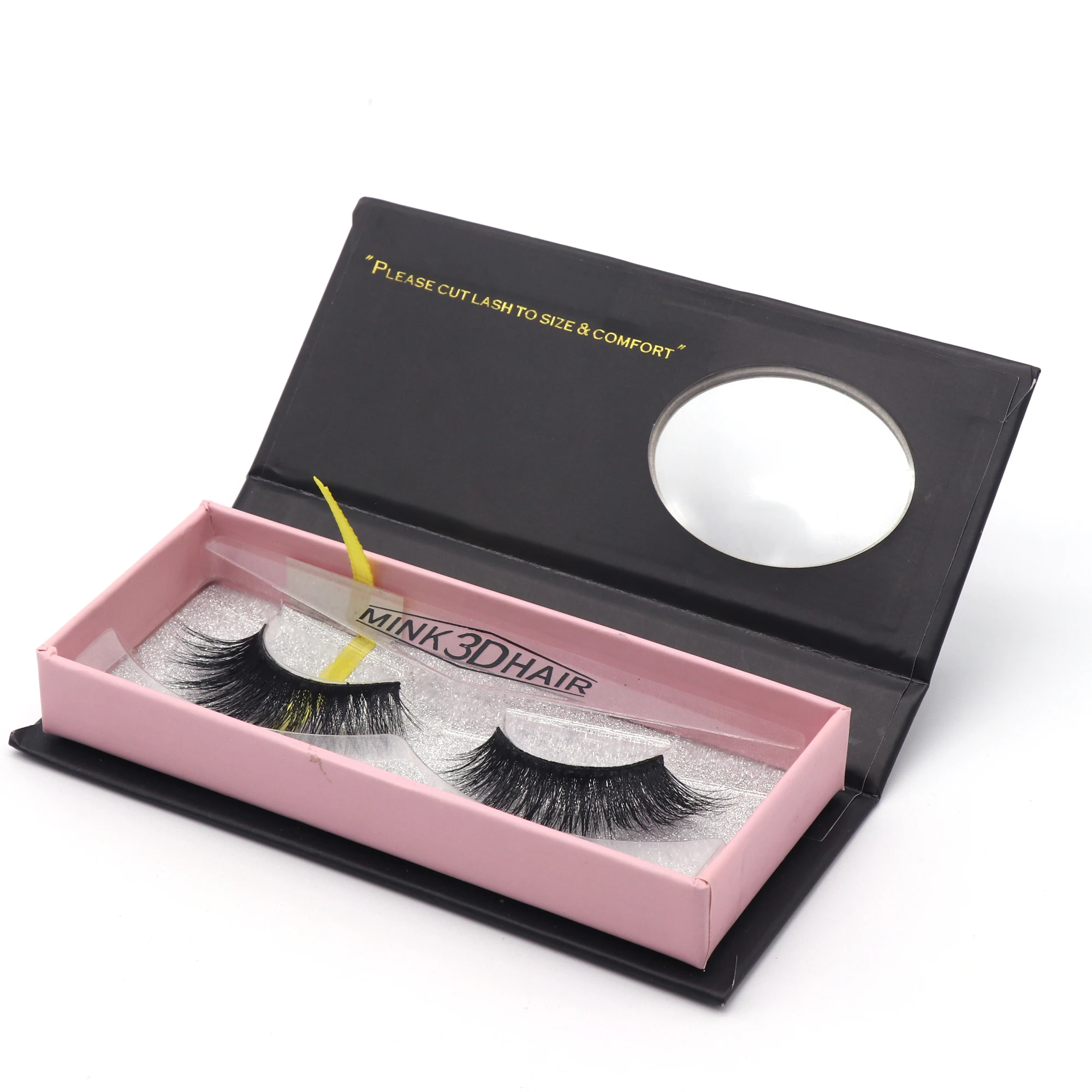 

Private Label real Natural mink hair 3D Mink false Eyelashes