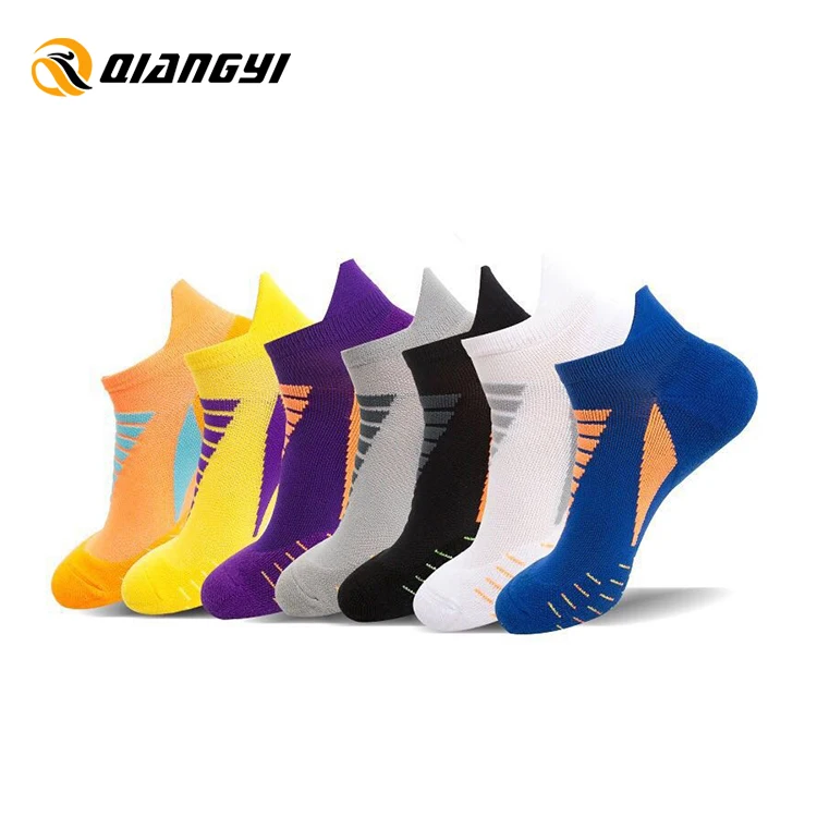 Colorful Fashion Ankle Socks, Women Sport Running Crew Socks