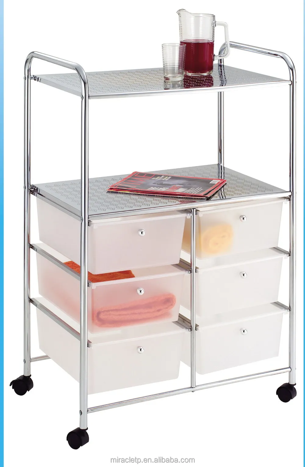 15 pp en plastique tiroir de rangement organisateur chariot à ...