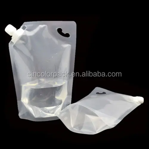 8oz 16 Oz 32 Oz Plastic Foldable Reusable With Funnel Drinking Pouch