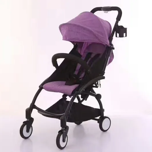 

Breathable Cotton Baby Stroller Universal Strollers Pushchairs Baby CarriageBABY PRAM, Purple