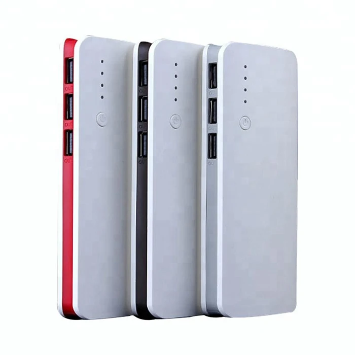 

real capacity OEM 10000mAh mobile power bank with 3 USB ports