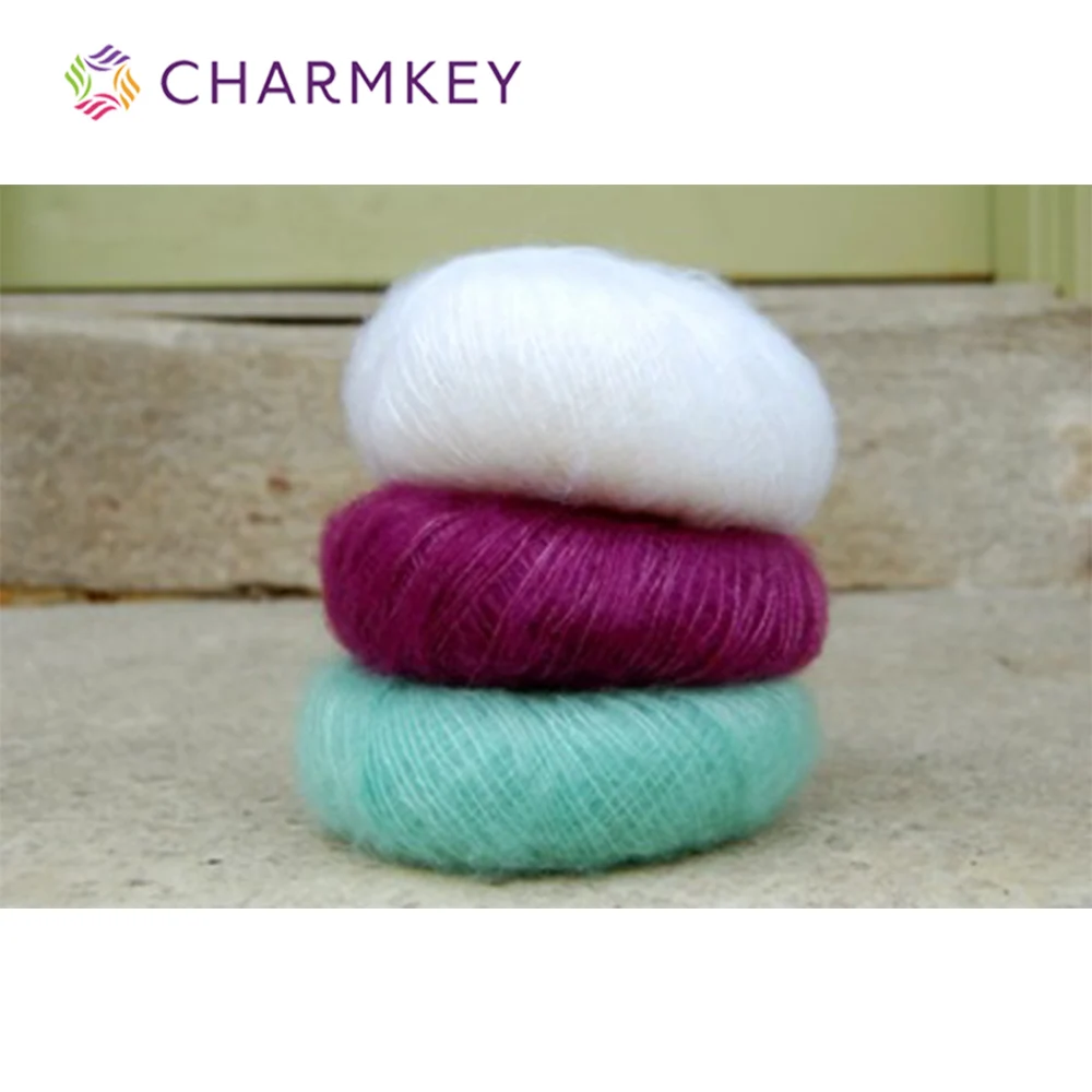 
Hand made 100% wool mohair yarn for wholesale at cheap price 
