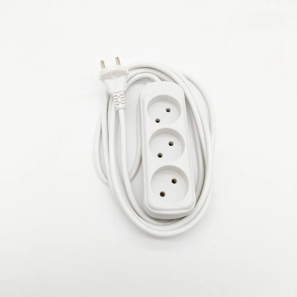 Easy Life White 3 Outlets Holland Typle Socket Extension Socket
