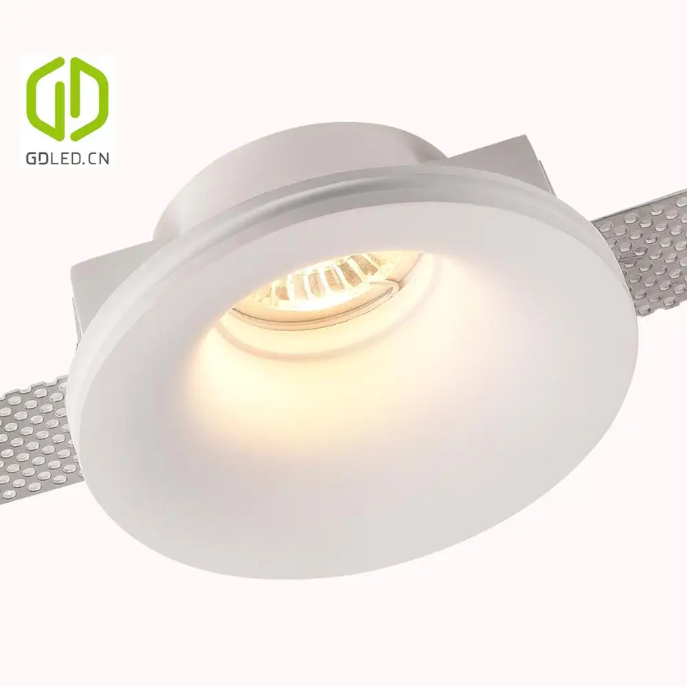 
GDLED Trimless Gypsum Down Light GU10 , Gesso Spotlight for Home, Hotel, Corridor. 
