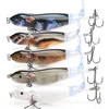 Floating Rat Fishing Lure Set Hard Bait Mouse Whopper Plopper Fishing Lures Baits New Pesca With Soft Rotating Tail Lures Fish