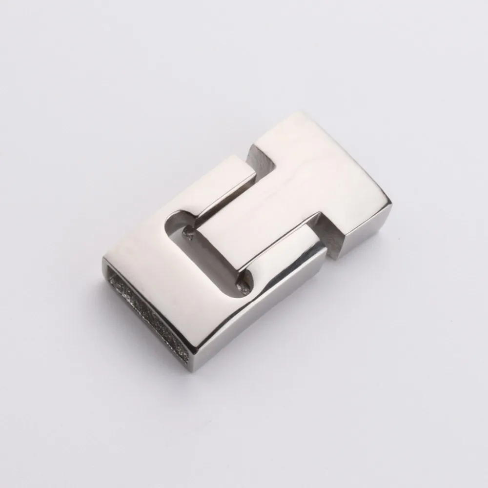 

Silver 316L Stainless Steel Clasp Wholesale Leather Jewelry Magnetic Clasp