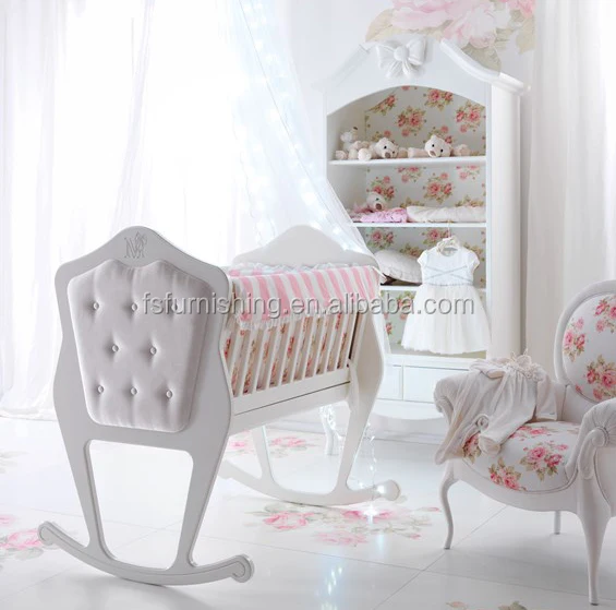 small white baby crib