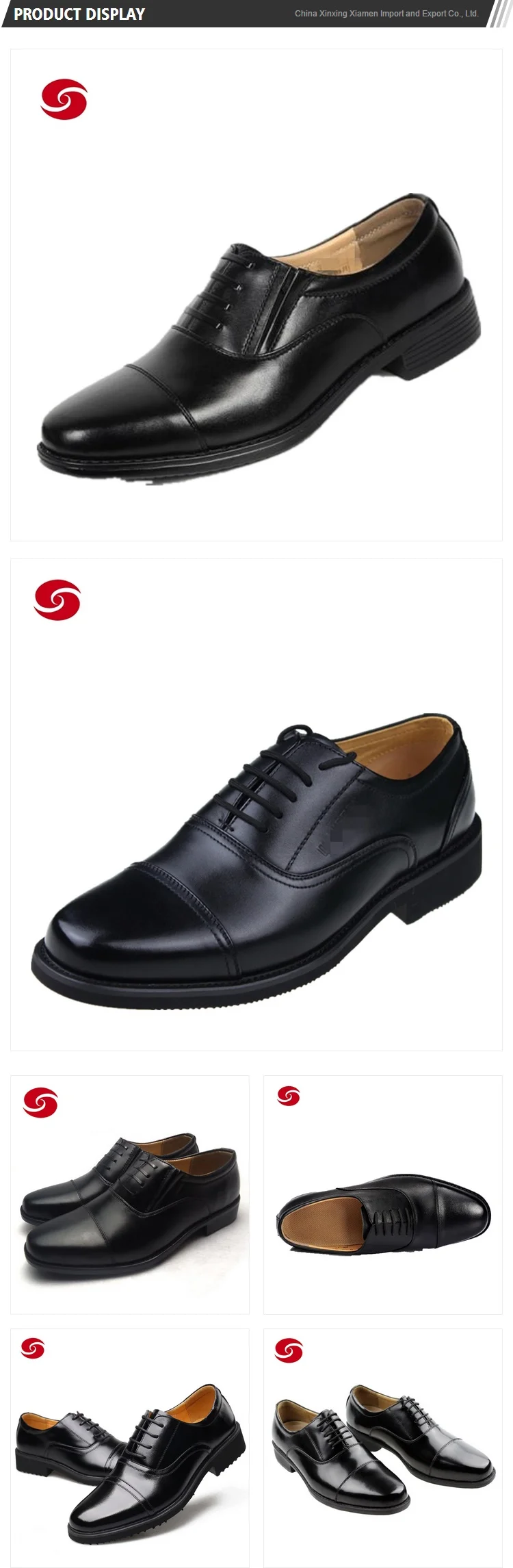 Best Quality High Gloss Military Black Shining Shoes Police Officer ...