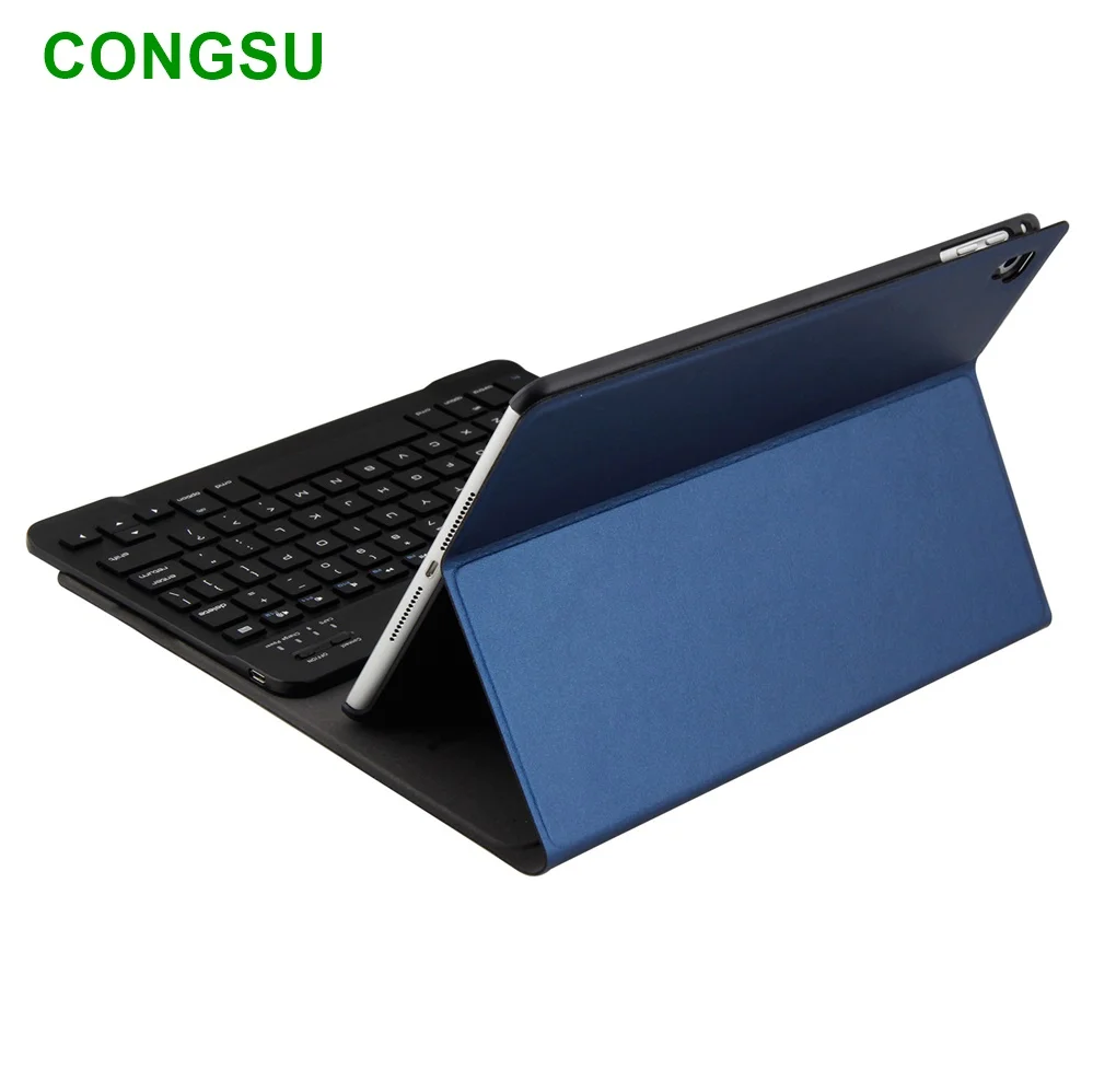 

9.7inch Vegan pu leather tablet case cover stand keyboard for ipad