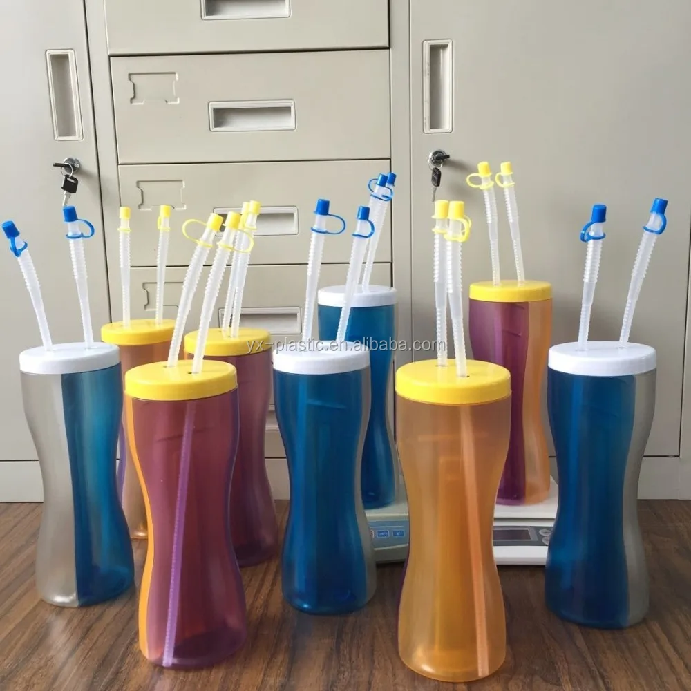 12oz Plastic Separate/twister Drinkware Drinking Cup With Straw Buy