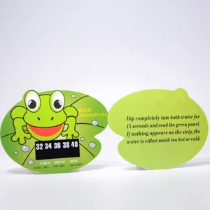 Reusable Temperature Sensor Baby Bath Thermometer Card Sticker
