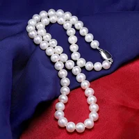 

8-9mm high quality AAAA white round jewelry pearl necklace with excellent luster