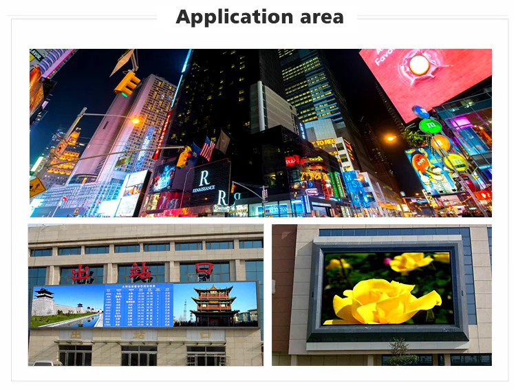 High brightness p10 Outdoor digital led advertising billboard display video wall