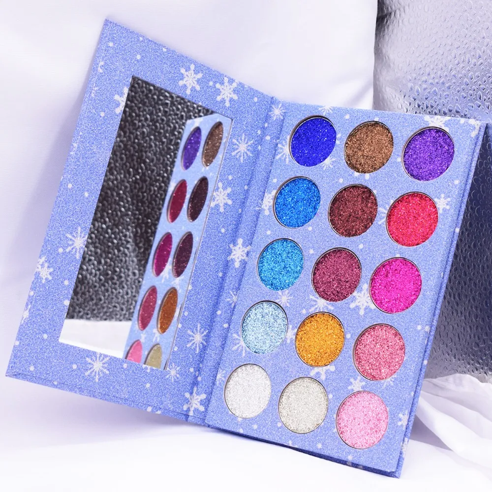 Wholesale Custom Glitter Palette 15 Color Makeup Palette Shinning