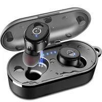 

TWS Bluetooth 5.0 Earbuds Headphones IPX8 Waterproof in-Ear Wireless Charging Case with Mic Headset Premium Sound for Sport
