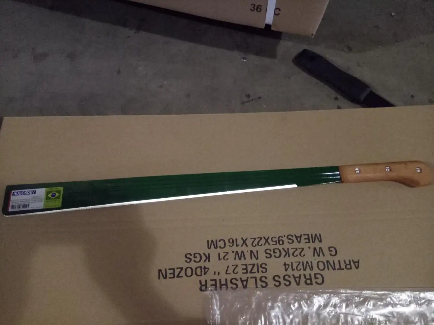 Cane Knife / Cutter Slasher Machete 1779 /22" With Good Quality Beech