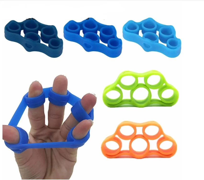 

Silicone Finger Gripper Strength Trainer Resistance Band Hand Grip Wrist Rock Climbing Exercise Silicone Finger Stretcher