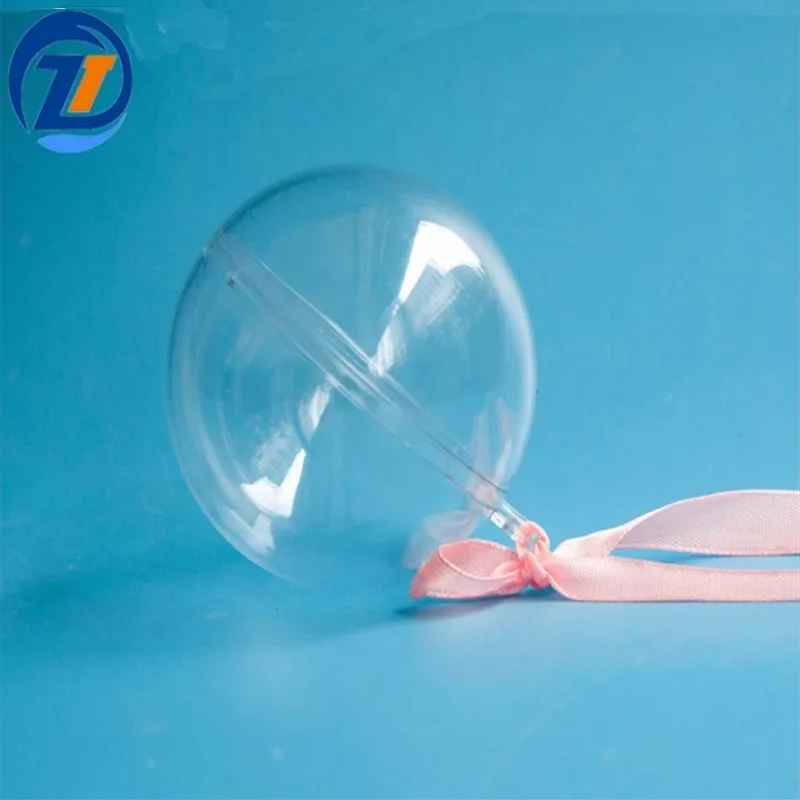Hard Openable Transparent Hollow Ball Clear Acrylic Transparent Plastic