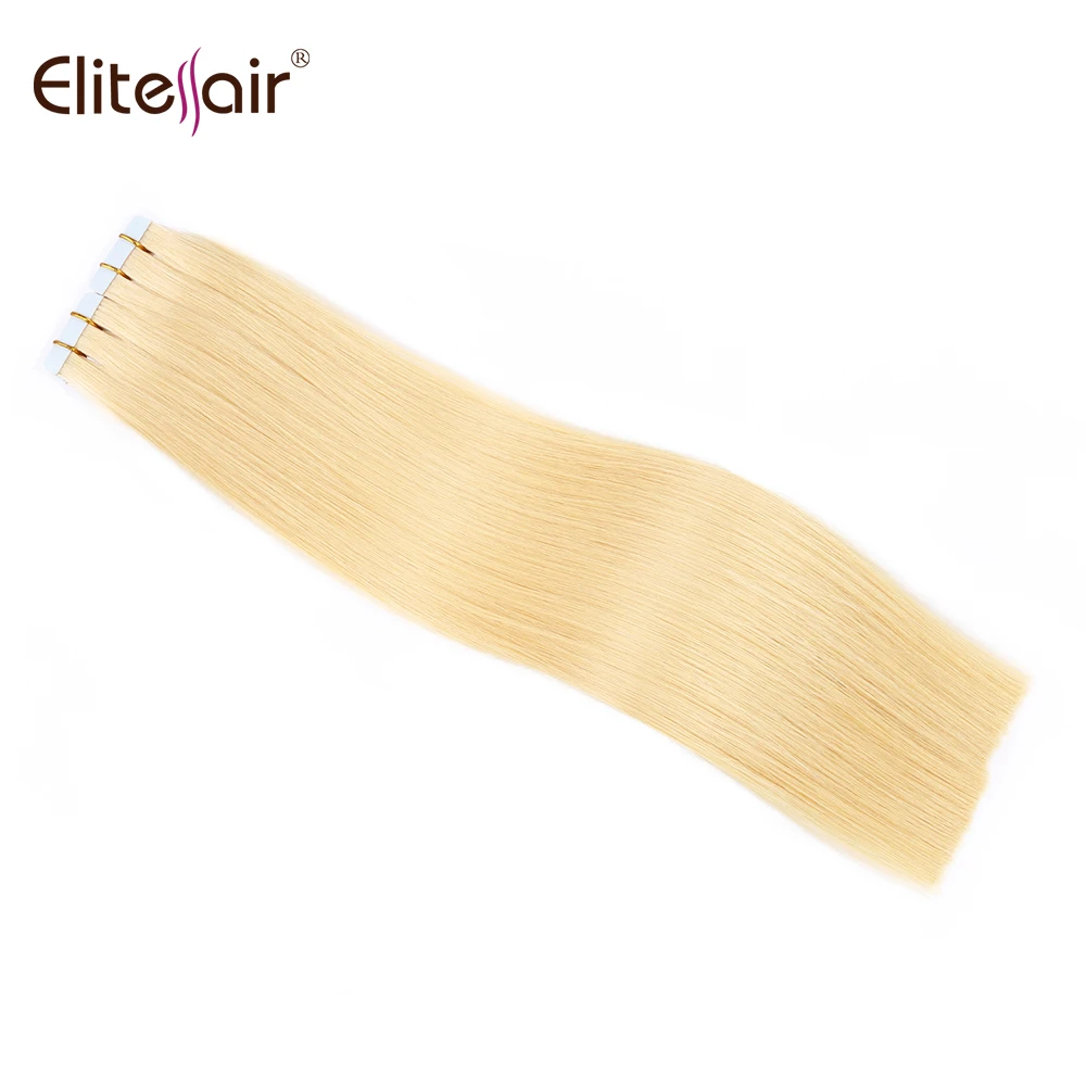 

Hot sale blonde Russian hair double sided virgin Remy cuticle tape skin weft human hair extension, Blonde 613;variety colors available;and can be customized