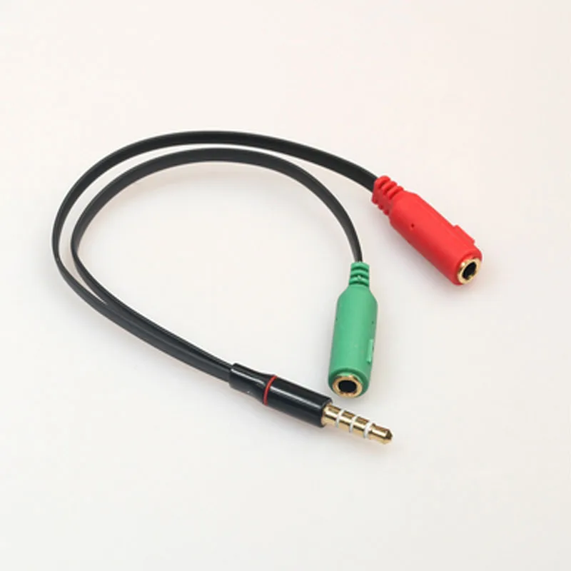 

3.5mm Noodle Audio Cable Male To Dual Female Couple Audio Y Splitter Cables