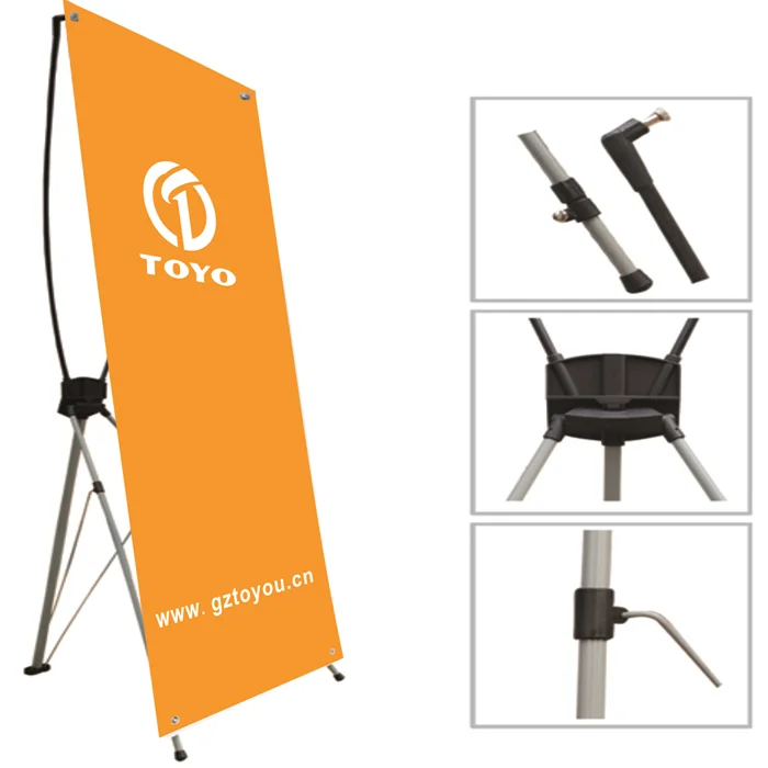 2018 Cheap X Banner Plastic X Banner Stand Fiberglass X Stand