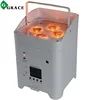 2018 New 4*18W RGBWAUV 6in1 WIFI IRC remote controller optional wireless battery powered led uplights