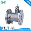Lever Operated GB PN16 Flanged Jacketed Ball valve with drawing