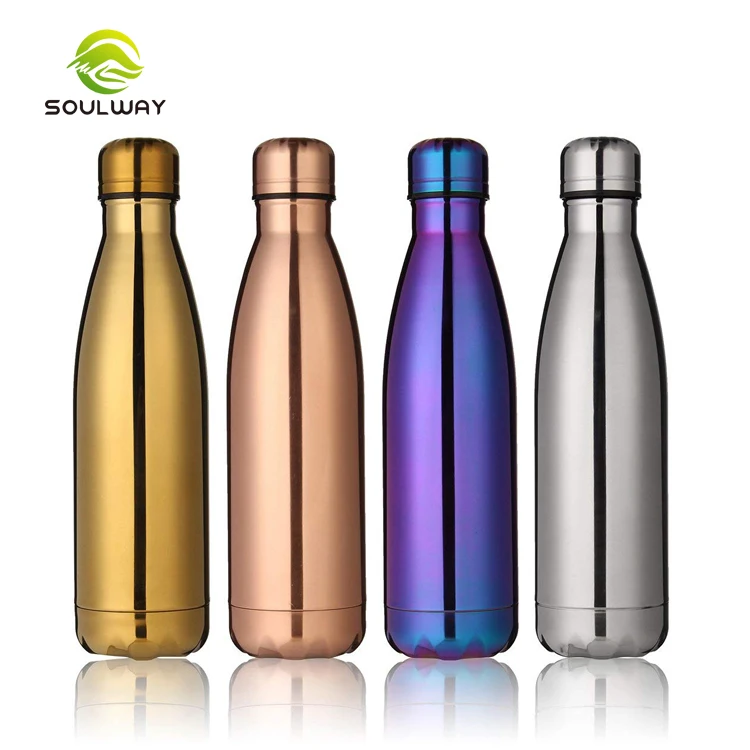 

Stainless Vacuum Insulated Thermos Flask Double Wall 18/8 Cola Shape Bpa Free Copper Sports Steel Water Bottle 32oz, Customized color acceptable