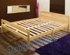 Natural 4FT6 Double Bed Solid Pine Wooden Bed Frame Bedroom Furniture